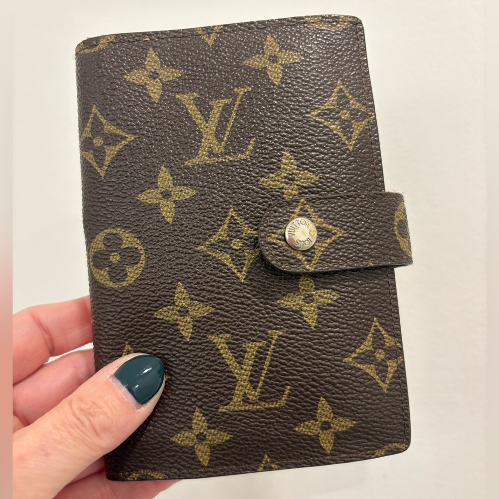 AUTHENTIC Louis Vuitton Monogram Brown and Gold Wallet